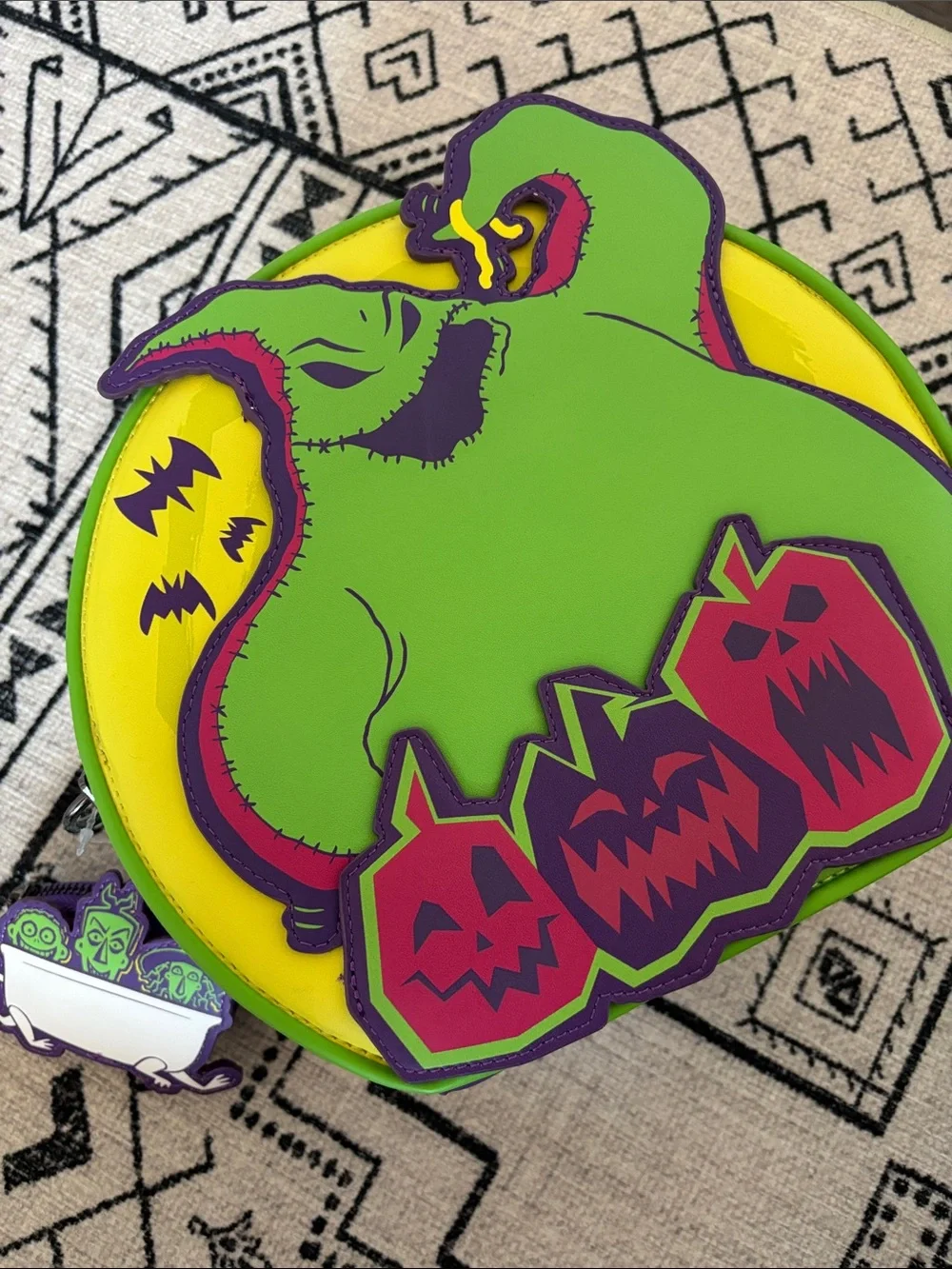 NWT 2025 Glow In The Dark Oogie Boogie Backpack Crossbody Bag & Matching Ears